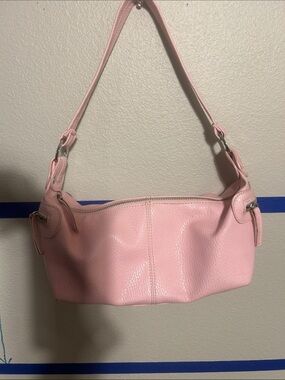 Pink faux leather Shoulder Bag